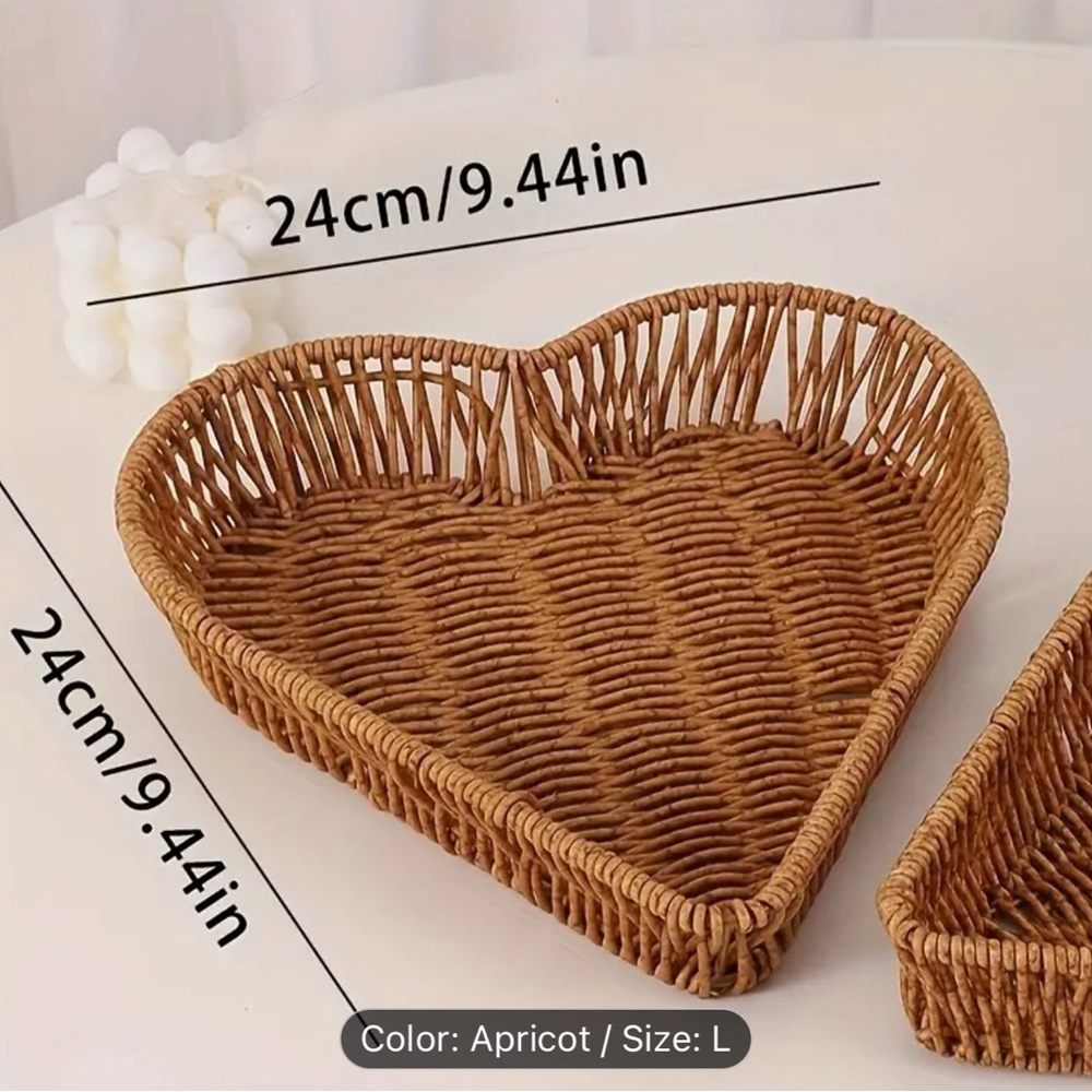 4 Heart Shaped Baskets